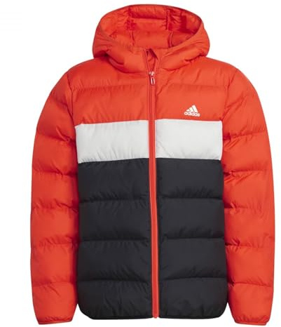 adidas Unisex Kinder SYNTHETIC DOWN JACKET, bright red/grey one/black, 15-16 Years