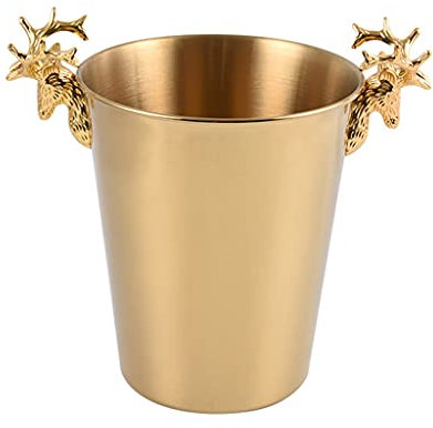 Elch Skulptur Champagner Wein Western Eimer für Bar und KTV Champagner machen Golden/Silber Kühleimer