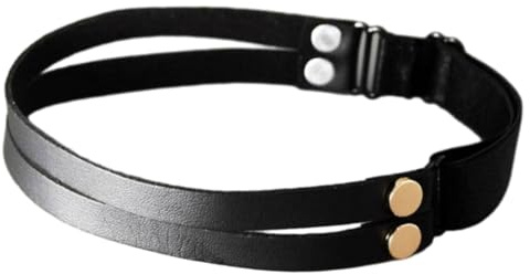 Fonowx Oberschenkel Strumpfband Elastischer Strumpfgürtel Damen Damen Gothic PU Mädchen Oberschenkel Ringe Strumpfband Bein Strumpfband Harness für