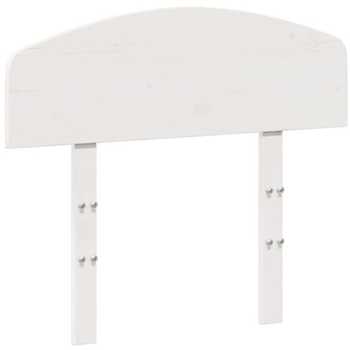 vidaXL Kopfteil Weiß 75 cm Massivholz Kiefer