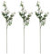 belupai 3pcs Real Looking Artificial Rose Flowers Branches, 28.7in Long Stem Silk Roses Stems Multi Heads White Mini Roses Flowers Bushes for DIY Wedding Bouquet Table Centerpiece Home Decor