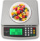 KNSWE Waage Küchenwaage Groß Edelstahl Digitalwaage 30kg zum Gastronomie Messen von Fleisch Wurst so Weiter Obstwaage mit Zähl Tara Funktion Feinwaage 1g LCD Display und 3 Maßeinheit