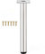 1 pièce pieds de table réglables en acier inoxydable,pieds réglables, ronds, hauteur réglable, pour plan de travail/unité/bar de petit-déjeuner/bureau (H: 40cm)