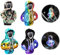 CUINIUNAID 4 Stück Auto Schaltknauf Abdeckung Schaltknauf Hoodie Schalthebel Hoodie, Schalthebel Auto Sombrero Mini Auto Schaltknauf Hoodie Schaltknauf Hoodie für Schaltknauf Hoodie Schaltung