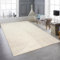 Teppich-Traum Teppich Wohnzimmer Schlafzimmerteppich Gästezimmer Fußbodenheizung geeignet Pflegeleicht Linien- und Bogenmuster in beige, 140 x 200 cm