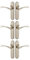 Designer Levers - Marvel Lever Latch Brushed Nickel Pack of 3