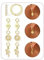 Dochais Ohrringe Silber 925, 14K Gold Set C, Huggie Creolen, 5A CZ Tropfen Baumeln Ohrringe für Frauen Damen, Wassertropfen Ohrhänger Schmuckgeschenke
