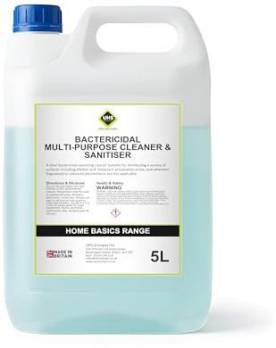 UHS Antibacterial Multi Purpose Cleaner 5L - Concentrated Surface Cleaner for Kitchen and Food Preparation Areas - Multi Surface Sanitiser - Anti Bac Worktop Sanitiser