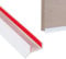 SWAWIS 1.7cmx3m Perfil de Sellado para Rodapié de Cocina Blanco, Banda de Sellado de Zócalos Silicone, Perfil de Zócalo para 15mm 16mm 17mm Rodapié, Resistente al Agua y al Polvo