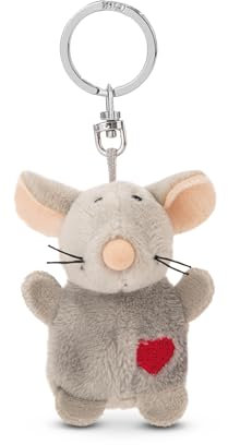 Porte-clés Souris avec cœur 5cm