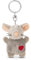 Porte-clés Souris avec cœur 5cm