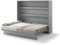 Friderik Bed Concept BC-14 Wandklappbett Horizontal Schrankbett ohne Matratze, 160x200 cm (Grau)