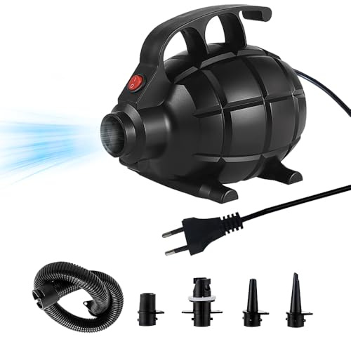 Gobesty Elektrische Luftpumpe für Luftmatratze, 600W Elektrische Pumpe mit 4 Düsen, Electric Air Pump für Aufblasen Ablassen, Luftmatratze Pumpe für Matratze Aufblasbarer Pool Schwimmring Flöße