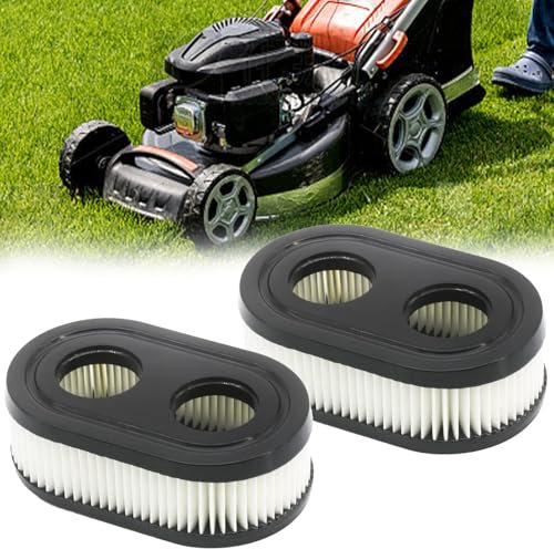 Luftfilter Rasenmäher, 2 Stück Rasenmäher Filter, Hochwertige Wasserdichte Rasenmäher Luftfilter Ersatzteile, Ersatzteile Rasenmäher Luftfilterr Passend für die Meisten Rasenmäher