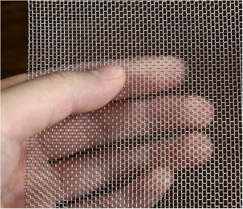 Filter Screen Sheets, 304 Edelstahl Drahtgitter Feinmaschig, Maschendraht Für Fenster, Türen, Lichtschacht (Silver 1.2x1m)