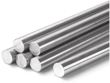 10 Stück Edelstahlstäbe, Edelstahl Rundstäbe 4mm x 500mm, 304 Metallstäbe Stabstahl für DIY Handwerk Modellauto Flugzeug