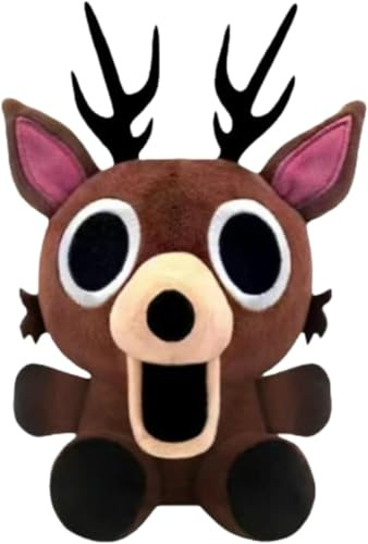 Ligtmor 25cm 99 Nächte im Wald Kuscheltier: Kawaii Elch Rentier Stofftier | 99 Nights in The Forest Plush Toy | Niedliches Anime REH Plüschtier Puppen Plüschtiere für Kinder