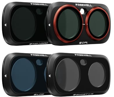 Freewell Kit de filtros creativos para uso diario para Insta360 Luna Ultra | Incluye filtros ND1000, CPL, Glow Mist 1/4 y LPR para una larga exposición, brillo y disparo nocturno.