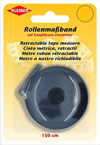 Kleiber + Co.GmbH 93032 Rollmassband/schwarz, Kunststoff, 150 cm lang