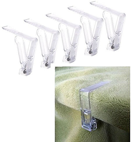 FSSTUD 12 STK Transparent Tischdecke Klammern Tischdeckenklammer Tischtuchklammer Tischtuch Clips Tischklammern für Draußen