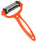 AEX Peeler for Kitchen 3 in 1 Potato Peelers Multifunction Vegetable Y Peeler Julienne Slicer (Orange)