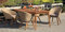 acamp Atacama Gartenmöbelset 4X Clubsessel 57439 und 1x Gartentisch 57440 180 x 90 cm