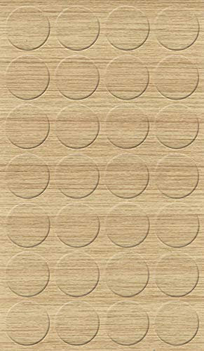 haggiy Self-Adhesive Cover caps for Furniture & Floors - Screw Cover - Round - Cover for Screws & Drill Holes - Furniture Protection caps - Ø20 mm - 28 Pieces - Furniture plasters (Royal Oak)