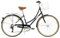 FabricBike Step City Damenfahrrad Amsterdam 28 Zoll Komfort Bike 7 Gang Hollandrad im Retro-Design (Black + Cesta)
