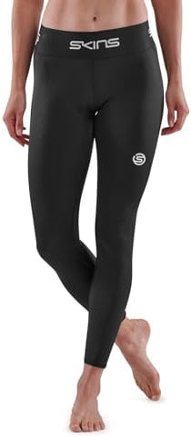 SKINS Collants Longs pour Femme Série 1 Pantalon de Compression, Noir