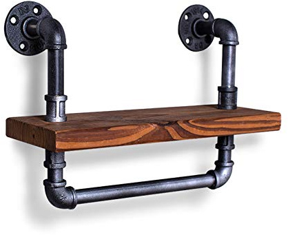 Vinbcorw Régal Industrielle, Étagères pour Le Mur, Étagère Industrielle Industrielle Vintage Tablette Industrielle pour Chambre À Coucher, Salon, Cuisine Et Couloir,A1