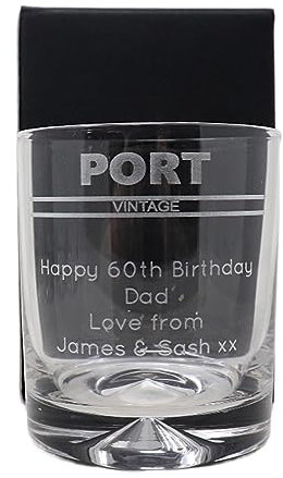 Regalo Personalised Dimple Tumbler - Port Banner Design (Cardboard Gift Box)