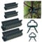 YOUNTHYE 200PCS Plant Clips, Large and Small Plant Support Clips Green Plant Clips for Climbing Plants, Garden Clips for Supporting Stems, Flower, Vegetables, Tomatoes (2 Sizes)