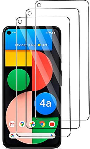 [3 Stück] Schutzfolie für Panzerglas für Google Pixel 4A, 9H Panzerglasfolie, Anti-Kratzen Glasfolie, Frei von Kratzern, HD Displayschutzfolie für Google Pixel 4A