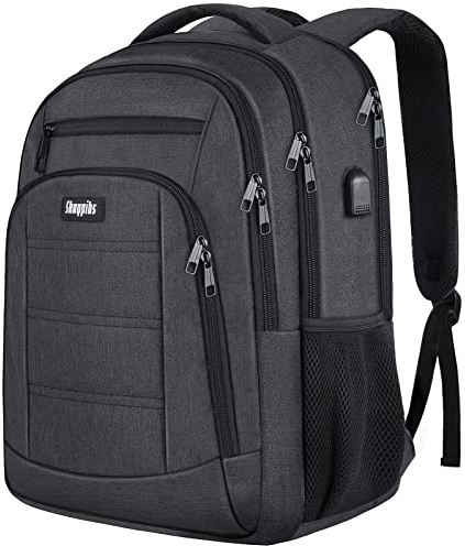 Skaypibs Rucksack Herren Damen (A5-Black1-us, 15,6 Zoll)