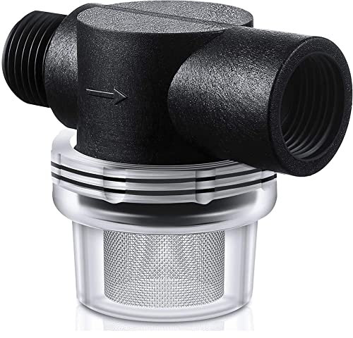 Barabesty Filtre de filtre de pompe à eau, filtre de rechange de 1,27 cm, filtre à visser compatible avec ou pompes