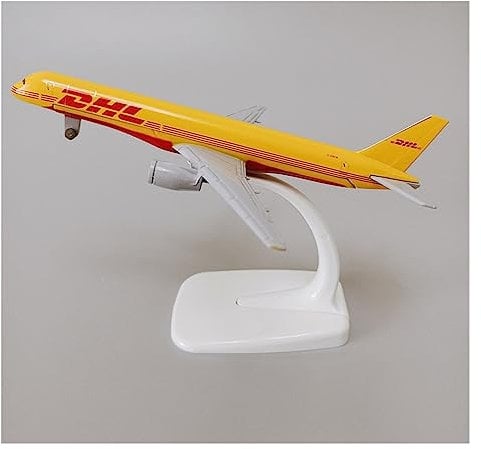 DEHIWI Aerobatic Flugzeug Für AIR DHL Airlines Boeing 737 757 B737 B757 Airways Diecast Flugzeug Modell Flugzeug W Räder Fahrwerke Flugzeug Spielzeug (Größe : 16 cm)
