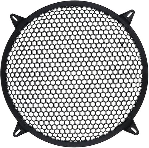 KEMTAT Universal Auto Subwoofer Lautsprecher Gitter Abdeckung, Auto Lautsprecher Subwoofer Schwarz Abdeckung Guard, Schwarz (12 Zoll)