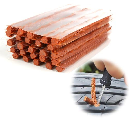 Lotbun Reifenreparaturset Auto 25 Stück, Tubeless Reparaturset, Autoreifen Reparaturset, Reifen Reparaturset, Tubeless Kit