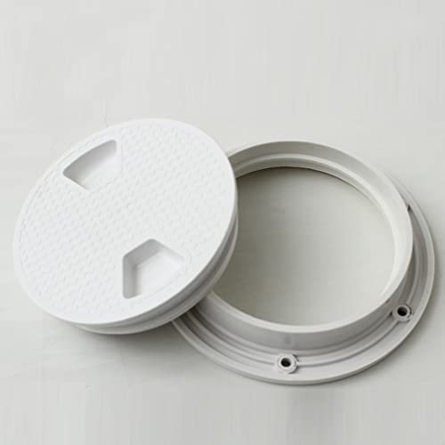 ZEZEFUFU Coperchio di ricambio rotondo in plastica per portello di accesso, piastra di copertura, piastra antiscivolo, pannello per barca/marine