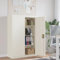 TANZEM Aktenschrank Weiß 90x40x140 cm Stahl, Metallschrank, Werkstattschrank, Werkzeugschrank, Büroschrank, Lagerschrank, Garagenschrank, Stahlschrank