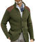 Vasreyy Leder Jacke Blazer grün Kuschelpullover Herren Gehrock Herren College Jacke Herren Oldschool Schnittschutzjacke Herren Übergangsjacke Herren Herbst Feldjacke Herren (4XL, Armeegrün)
