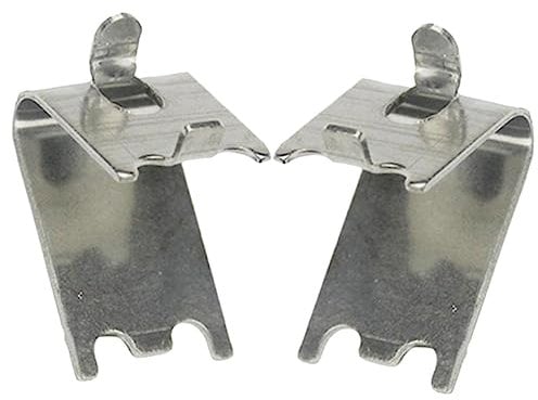 Cabilock 2 Pz Fibbia del ripiano del congelatore ganci di supporto del congelatore in metallo morsetto per congelatore in acciaio inossidabile scaffali metallici mensola reggipiani frigo