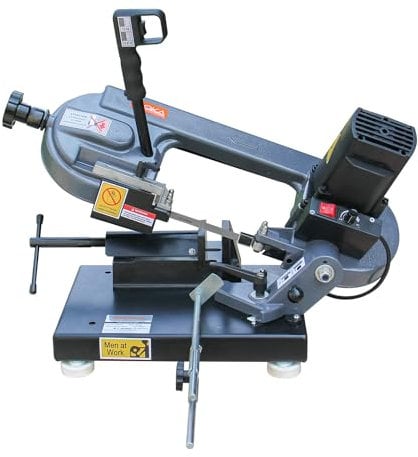 BOKA BS-85 Metallbandsäge – 0-45° Gehrungsschnitt, variable Geschwindigkeit, 230V/1000W Motor, präzise & robuste Metallsäge