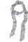Damen Satin Gürtel 5cm x 195cm Band Imitated Silk Lange Schal Kleid Bund Hut Zubehör (White/Black Leopard)