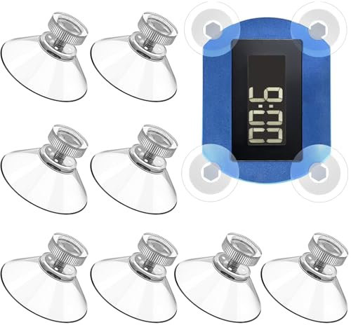 8Stück Saugnapf Kompatibel Mit Needit Park Lite Parkscheibe,Parkuhr Elektronische,Klebepads Mit Zulassung,Solar Saugnapf,Auto Digitale FüR Elektrische,Elektronisch Starke,Automontage-Klebepad-Ersatz