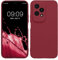 kwmobile Custodia Compatibile con HONOR 200 Lite Cover - Back Case per Smartphone in Silicone TPU - Protezione Gommata - viola bordeaux