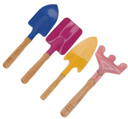 BESTonZON 4piezas Herramientas De Jardín para Niño Niña De Juguetes De Playa para Plantar y Jugar Al Aire Aleatorios