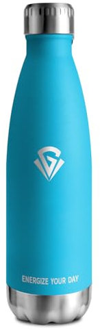 Wasserflasch 750ml, Thermosflasche Kohlensäure Geeignet, Isolierflasche BPA-Frei Auslaufsicher, Vakuum Thermosflasche, Wassflasche Edelstahl für Sport, Erwachsener, Kinder, Fussball, Uni, Reisen