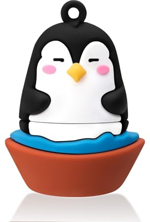 leizhan 32GB USB Flash Laufwerk USB Speicher Stick USB-Stift Niedliches Pinguine Design Memory Stick Geeignet für Kinder Studenten Graduierung Geschenk Souvenir - Pinguine