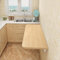 WODFARR Wandtisch, klappbar, aus Holz, Küche, klappbar, Wandmontage, schwimmend, Computer-Schreibtisch, 60 x 30 x 1,6 cm, Walnuss
